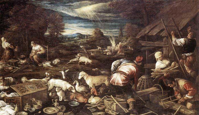 Jacopo Bassano Noah's Sacrifice oil painting image